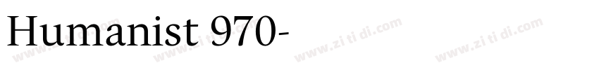 Humanist 970字体转换